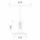 ΦΩΤΙΣΤΙΚΟ ΓΡΑΦΕΙΟΥ LED ACA BL1823WH ΛΕΥΚΟ 10W CCT 3000K/3800K/5700K 500LM