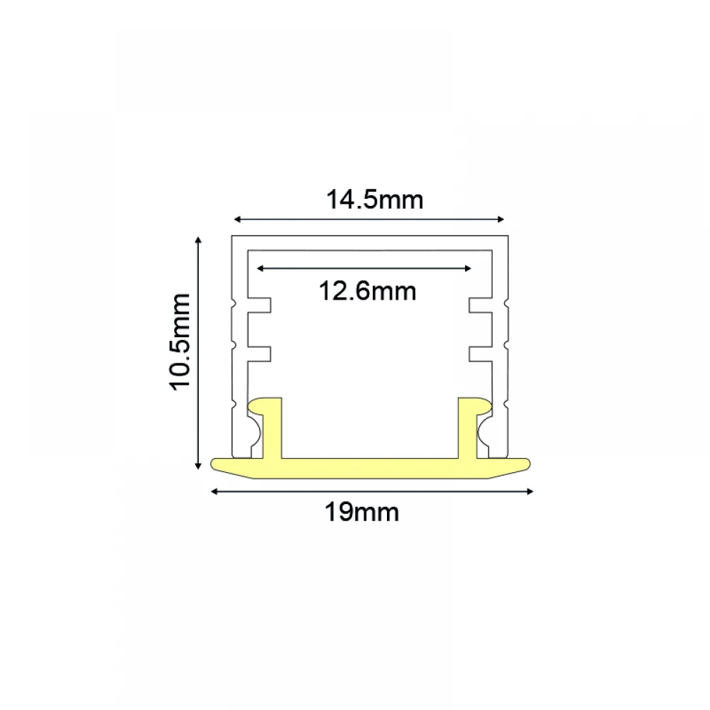 MINA SEMI TRIMLESS ΠΡΟΦΙΛ ΑΛΟΥΜΙΝΙΟΥ ΜΕ ΟΠΑΛ PC ΚΑΛΥΜΜΑ 2m/pc ACA