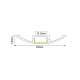 2WING ALUMINUM PROFILE WITH OPAL PC DIFFUSER 2m/pc ACA