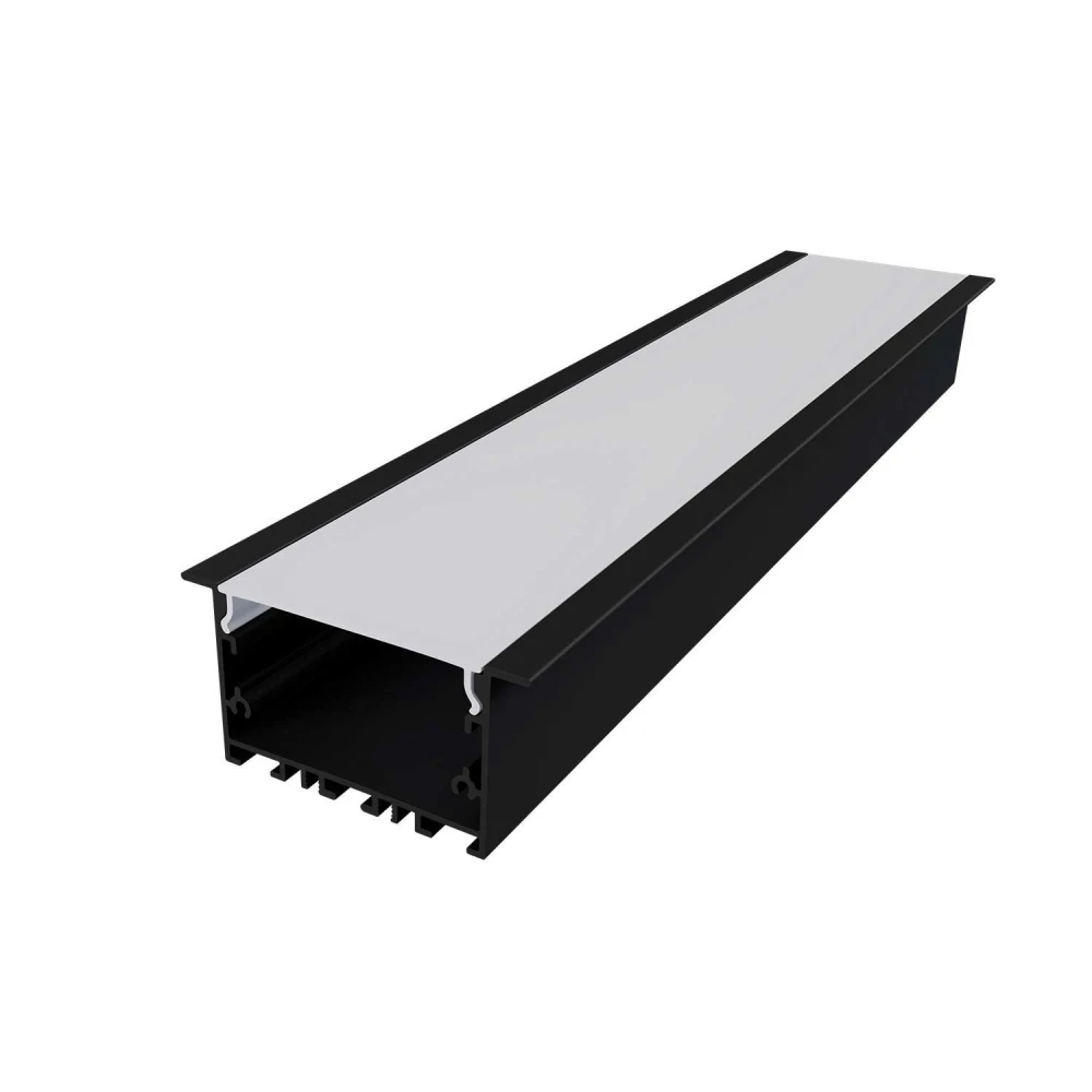 WILA ΠΡΟΦΙΛ ΑΛΟΥΜΙΝΙΟΥ ΜΑΥΡΟ ΜΕ ΟΠΑΛ ΚΑΛΛΥΜΑ 3m/pc ACA