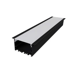 WILA ΠΡΟΦΙΛ ΑΛΟΥΜΙΝΙΟΥ ΜΑΥΡΟ ΜΕ ΟΠΑΛ ΚΑΛΛΥΜΑ 3m/pc ACA