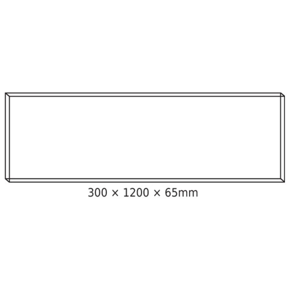 Πλαίσιο Για LED Panel Οροφής 30x120x6,5cm Από Φύλλο Αλουμινίου - ACA