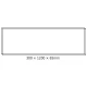 Πλαίσιο Για LED Panel Οροφής 30x120x6,5cm Από Φύλλο Αλουμινίου - ACA