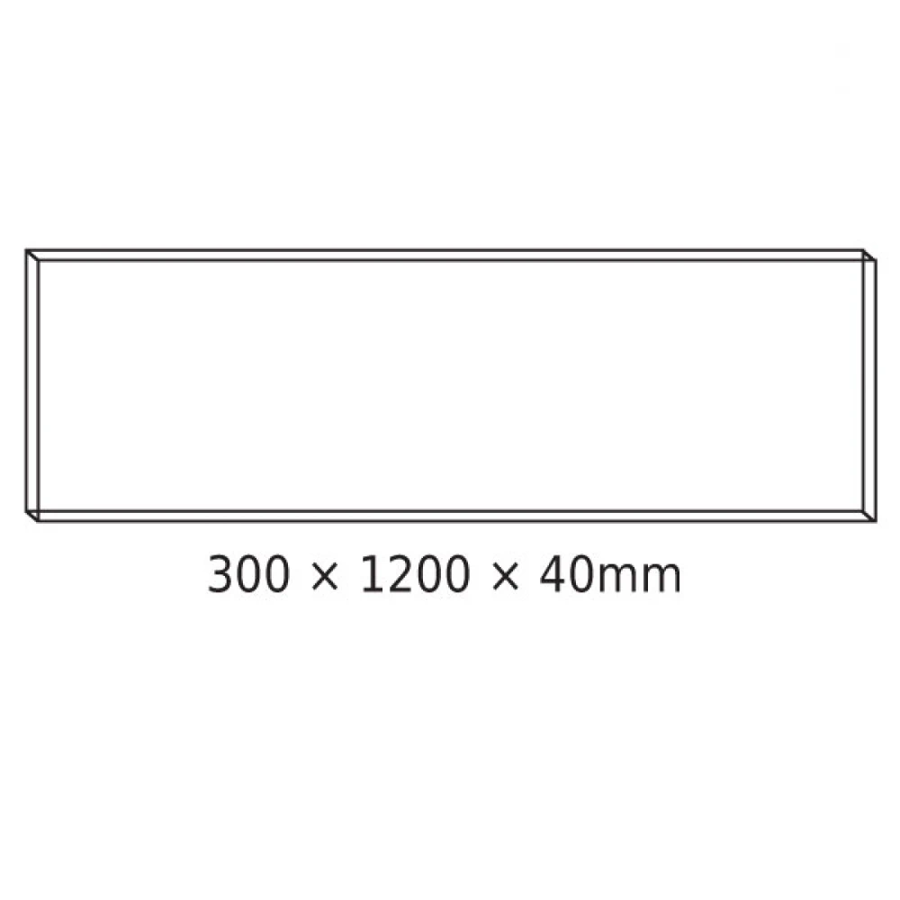 Πλαίσιο Για LED Panel Οροφής 30x120x4cm Από Φύλλο Αλουμινίου Χωρίς Βίδες - ACA