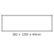 Πλαίσιο Για LED Panel Οροφής 30x120x4cm Από Φύλλο Αλουμινίου Χωρίς Βίδες - ACA