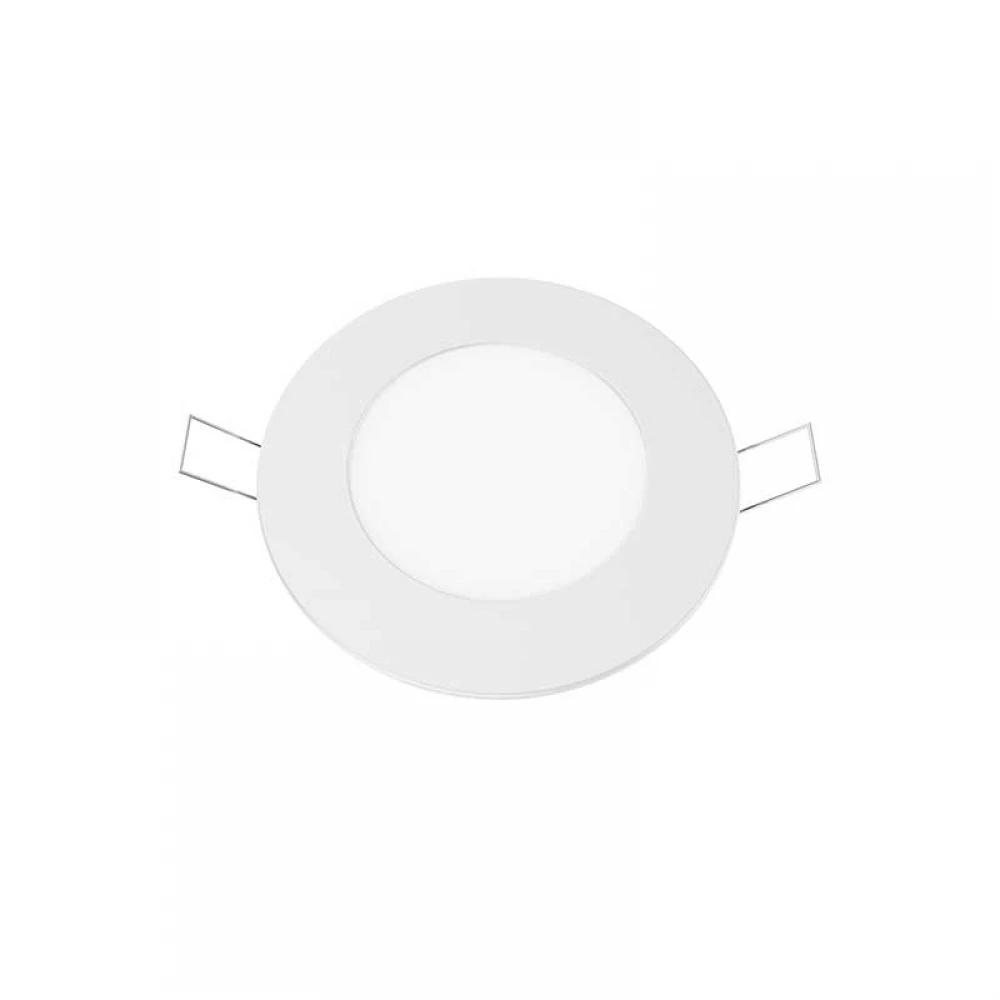 ΛΕΥΚΟ ΣΤΡΟΓΓΥΛΟ LED ΠΑΝΕΛ ΧΩΝΕΥΤΟ 6W 4000K 470Lm Φ119mm 230V AC Ra80 ACA