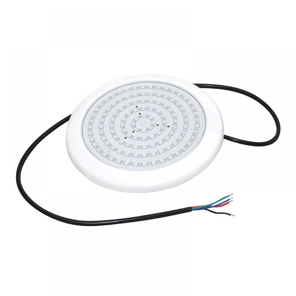 LED ΠΛΑΣΤΙΚΟ Φ/Σ ΠΙΣΙΝΑΣ 20W RGB 110° IP68 12V DC Φ210Χ20mm ACA