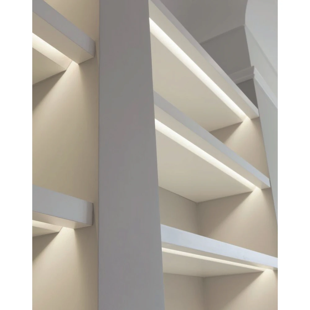 2 Μέτρα Προφίλ Αλουμινίου Με Οπάλ Κάλυμμα Χωνευτό LEVI P191 - ACA