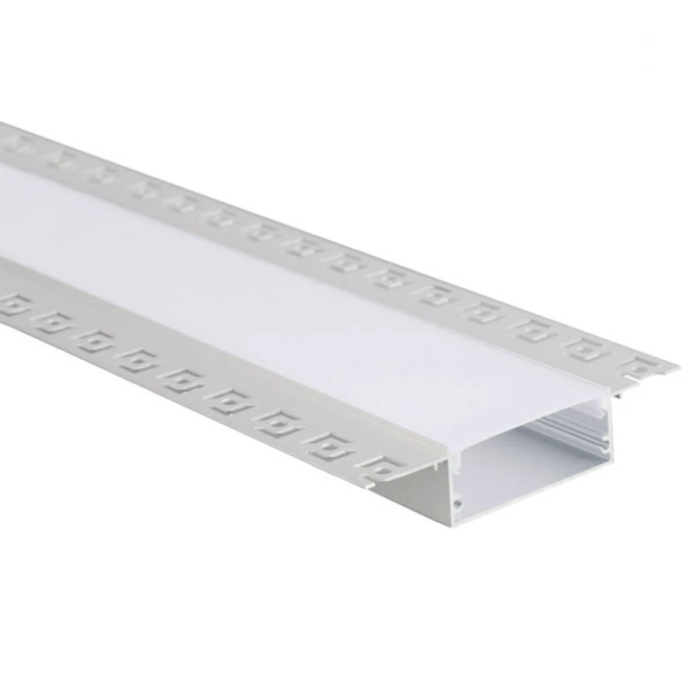 2 Μέτρα Προφίλ Αλουμινίου Με Οπάλ Κάλυμμα Χωνευτό Trimless TEXA P234 - ACA