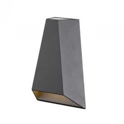 LED COB Απλίκα Εξωτερικού Χώρου Σκούρο Γκρι - 6W IP54 PYRAM ACA