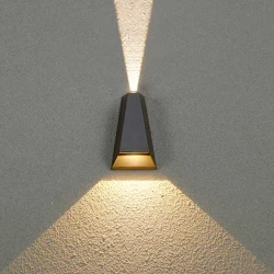 LED COB Απλίκα Εξωτερικού Χώρου Σκούρο Γκρι - 6W IP54 PYRAM ACA