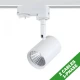 LED COB Φωτιστικό Ράγας Μονοφασικό 2 Καλωδίων 7W 24° 230V Σε Λευκό Χρώμα Θερμό Λευκό ZUNO ACA