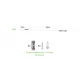 LED Γραμμικό Φωτιστικό Λευκό 19W 1650LM 3000K 120° 230V AC IP40 Ra>80 30.000HRS 600mm - Aca