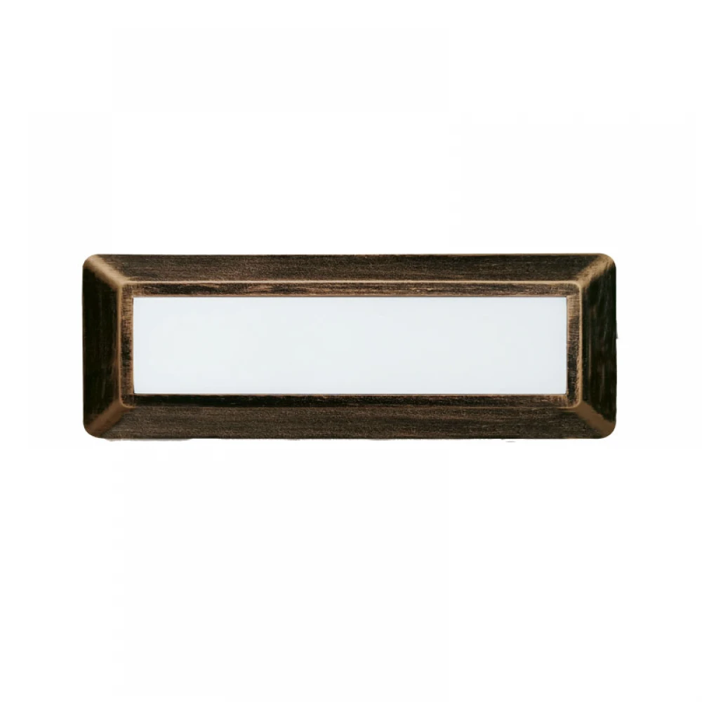 Led Slim Επίτοιχο Φωτιστικό Ορθογώνιο 4W 230V IP65 Σκουριά ACA