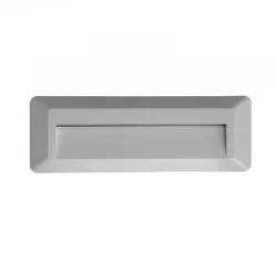 Led Slim Επίτοιχο Φωτιστικό Ορθογώνιο 2W 230V IP65 Γκρι ACA