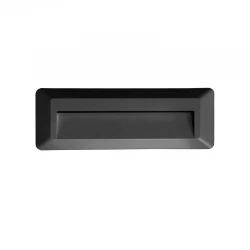 Led Slim Επίτοιχο Φωτιστικό Ορθογώνιο Σκούρο Γκρι 230V AC IP65 2W 3000K 100LM RA80 ACA