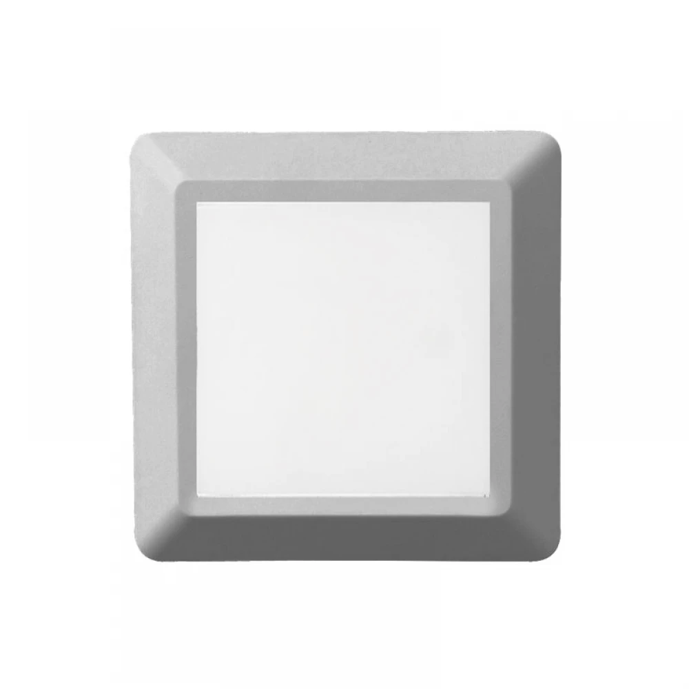 Led Slim Επίτοιχο Φωτιστικό Τετράγωνο 4W 230V IP65 Γκρι ACA