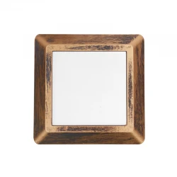 Led Slim Επίτοιχο Φωτιστικό Τετράγωνο 4W 230V IP65 Σκουριά ACA