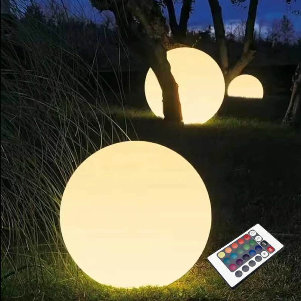 ΗΛΙΑΚΗ/ΕΠΑΝΑΦΟΡΤΙΖΟΜΕΝΗ RGBW LED ΜΠΑΛΑ D25cm IP54 LiFePO4 1800mAh ACA