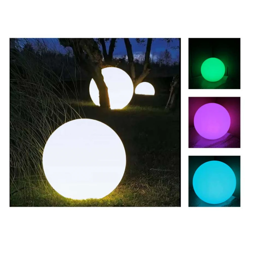 ΗΛΙΑΚΗ/ΕΠΑΝΑΦΟΡΤΙΖΟΜΕΝΗ RGBW LED ΜΠΑΛΑ D25cm IP54 LiFePO4 1800mAh ACA