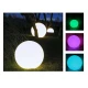 ΗΛΙΑΚΗ/ΕΠΑΝΑΦΟΡΤΙΖΟΜΕΝΗ RGBW LED ΜΠΑΛΑ D25cm IP54 LiFePO4 1800mAh ACA