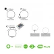 ΗΛΙΑΚΗ/ΕΠΑΝΑΦΟΡΤΙΖΟΜΕΝΗ RGBW LED ΜΠΑΛΑ D25cm IP54 LiFePO4 1800mAh ACA