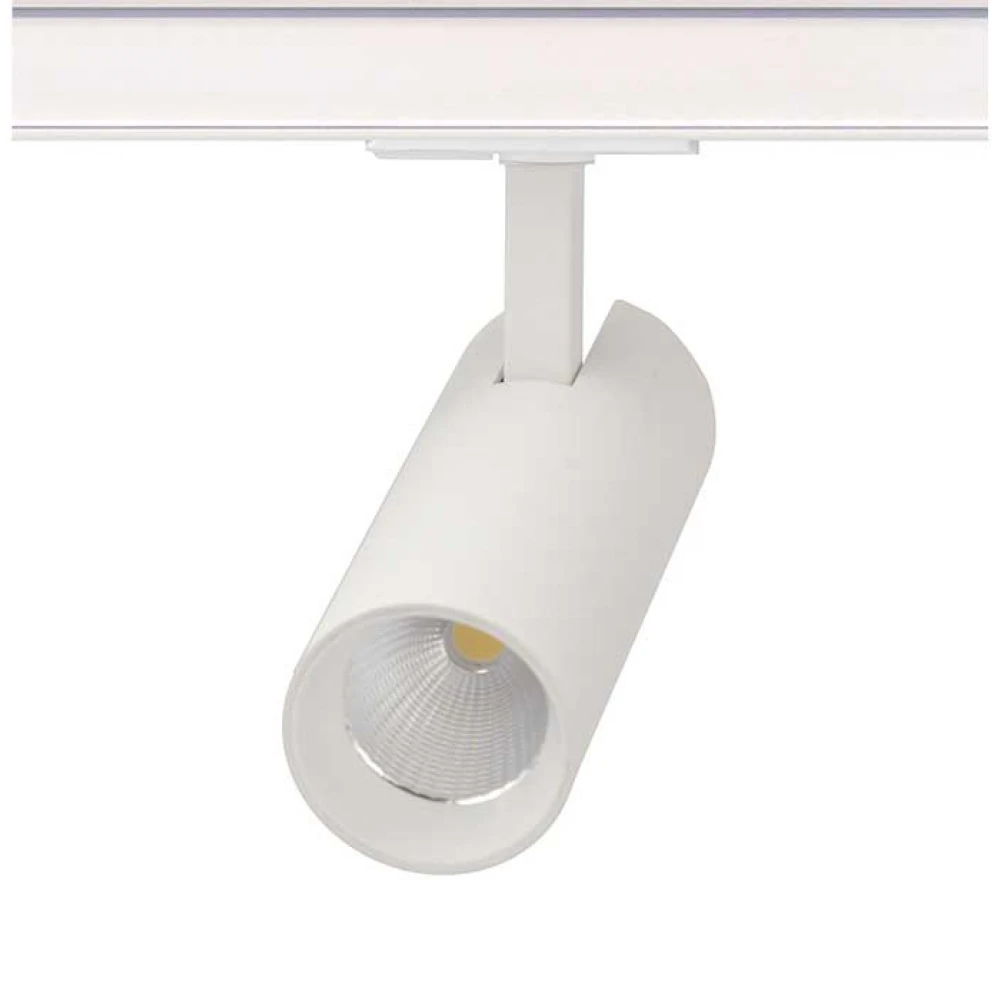 LED Φωτιστικό Ράγας Μονοφασικό 2 Καλωδίων Λευκό 10W 3000K 1-PHASE 36° 1000LM 230V - ACA