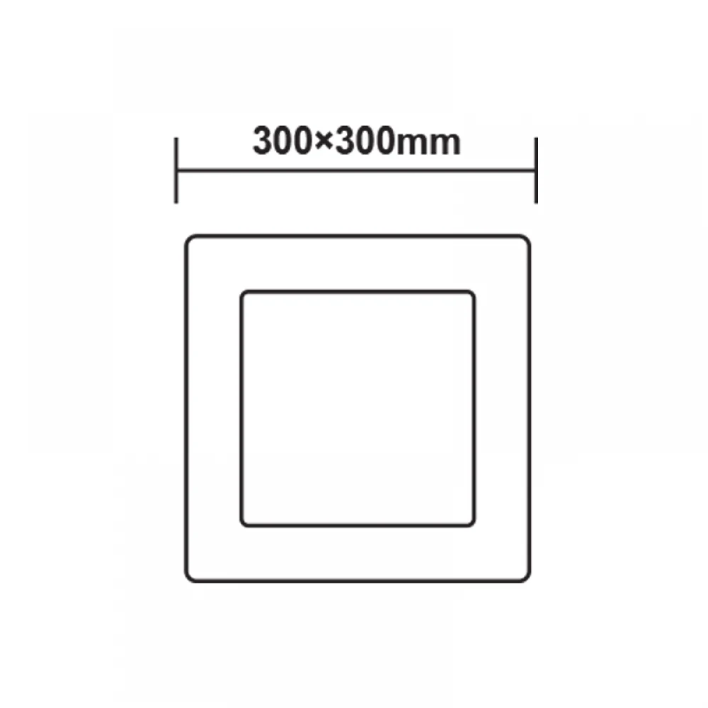 ΛΕΥΚΟ ΤΕΤΡΑΓΩΝΟ LED ΠΑΝΕΛ ΟΡΟΦΗΣ 23W 6500K 2120Lm 288x288mm 230V Ra80 ACA