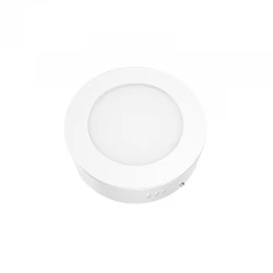 ΛΕΥΚΟ ΣΤΡΟΓΓΥΛΟ LED ΠΑΝΕΛ ΟΡΟΦΗΣ 6W 4000K 470Lm Φ117mm 230V AC Ra80 ACA