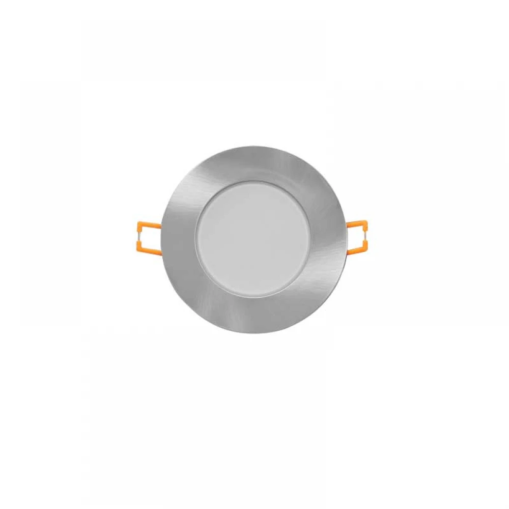 LED Χωνευτό Φωτιστικό Σποτ Νίκελ Ματ Στρογγυλό Αδιάβροχο 5W 230V 120° IP65 3000K VERA ACA