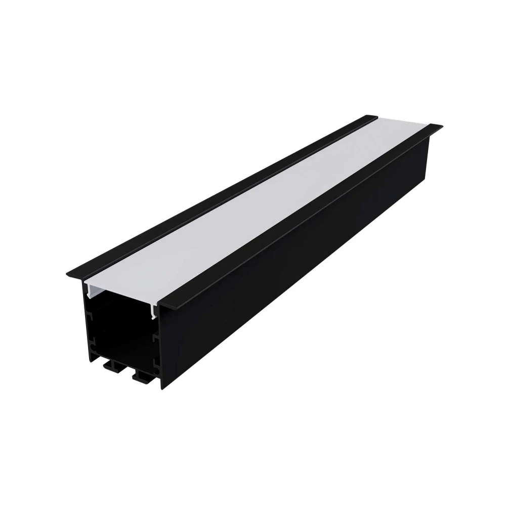 VYLO ΠΡΟΦΙΛ ΑΛΟΥΜΙΝΙΟΥ P211U ΜΑΥΡΟ ME ΟΠΑΛ PC ΚΑΛΥΜΜΑ 3m/pc ACA
