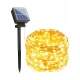 Fairy Lights Σειρά 200 Solar LED Λαμπάκια , Ασημί Καλώδιο Χαλκού, Θερμό Λευκό Με Φωτοβολταϊκό Πάνελ Ip44 20m - ACA Christmas