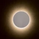 LED Ξύλινο Επίτοιχο Φωτιστικό Λευκό Ø14cm ACA