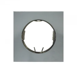 Χωνευτό Τετράγωνο Σταθερό Σπότ MR16 / GU10 Γκρι Μεταλλικό ACA