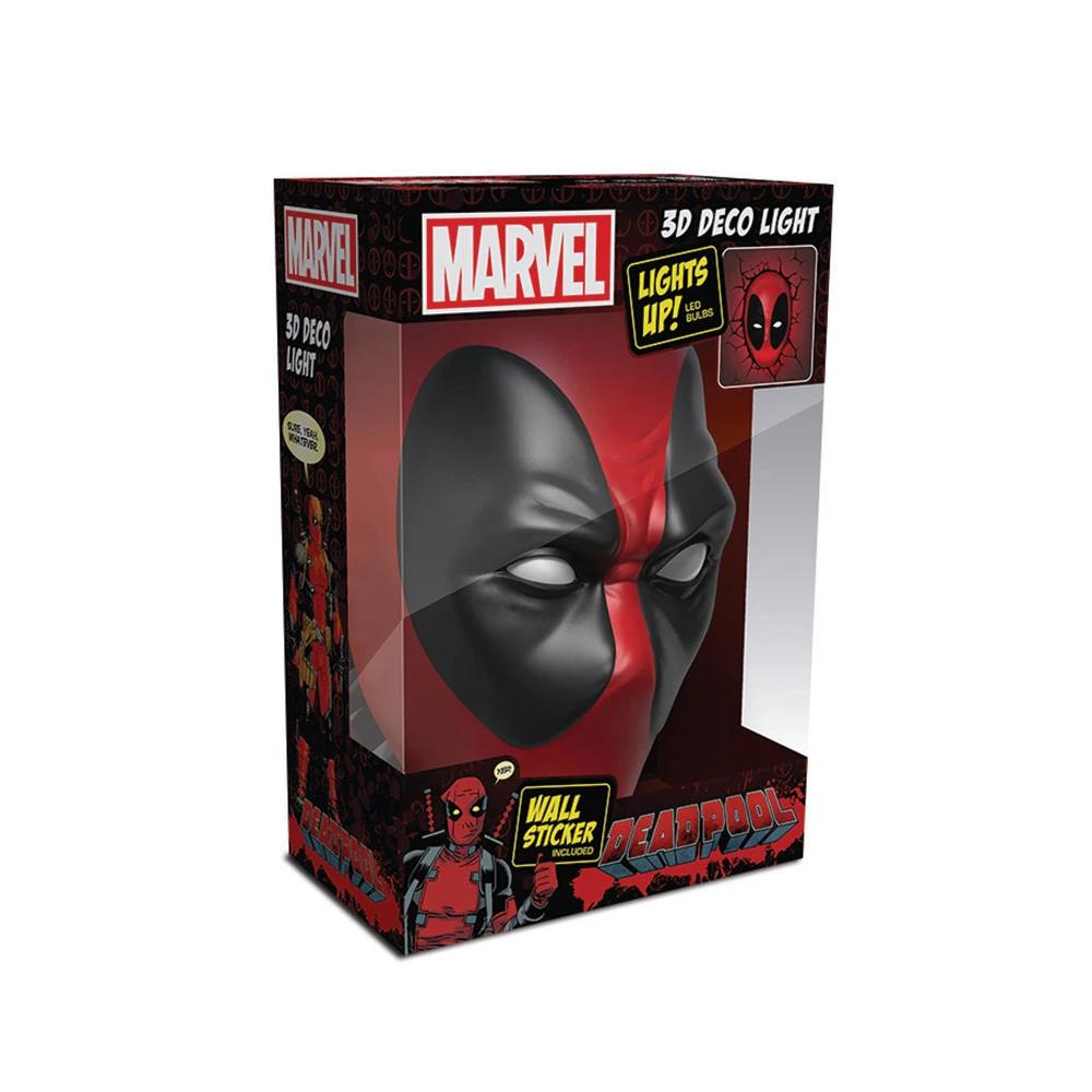 3D Φωτιστικό The Source 3DL Marvel Deadpool 3D Deco Light - 3D Light FX