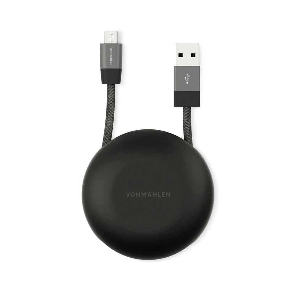 Vonmählen The Luxury Cable® (USB-A σε micro-USB) Καλώδιο Δεδομένων – Μαύρο