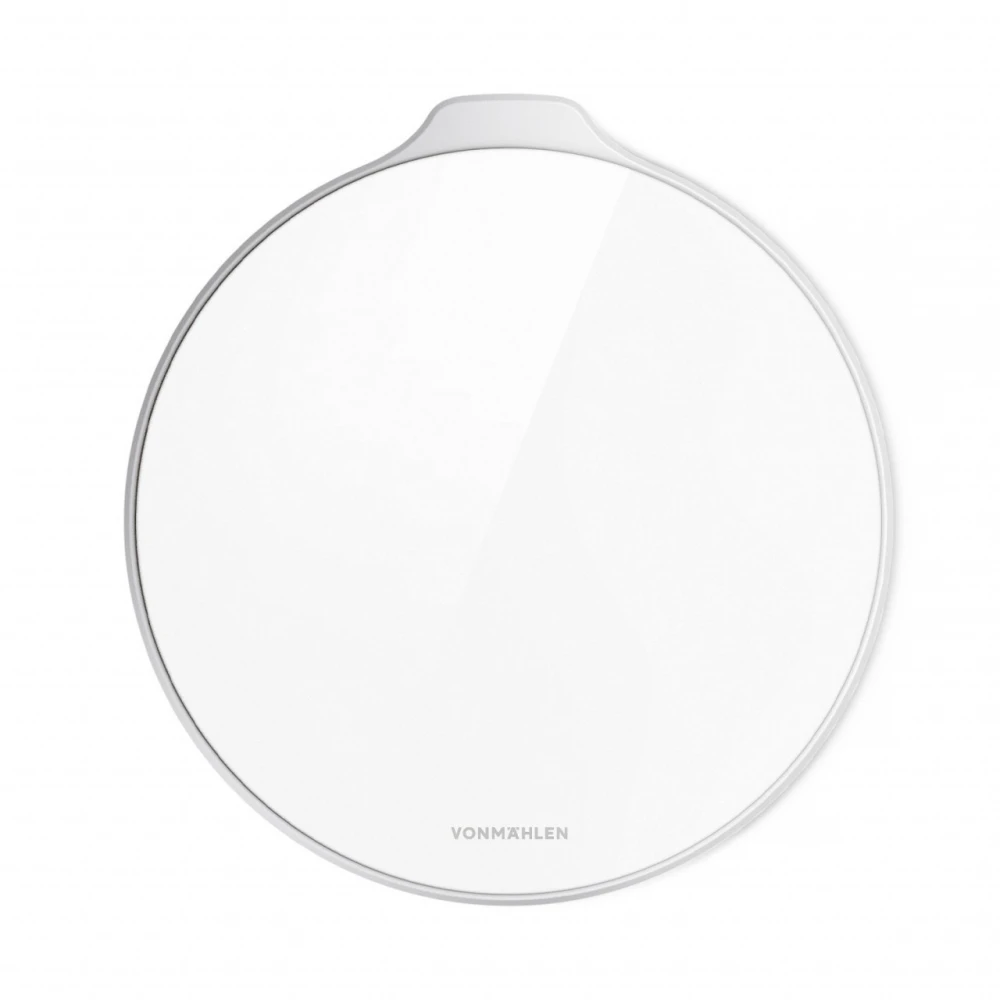 Vonmählen Βάση ασύρματης φόρτισης Qi από Plexiglass με φορτιστή ταξιδιού και καλώδιο 2 μέτρων – Silver