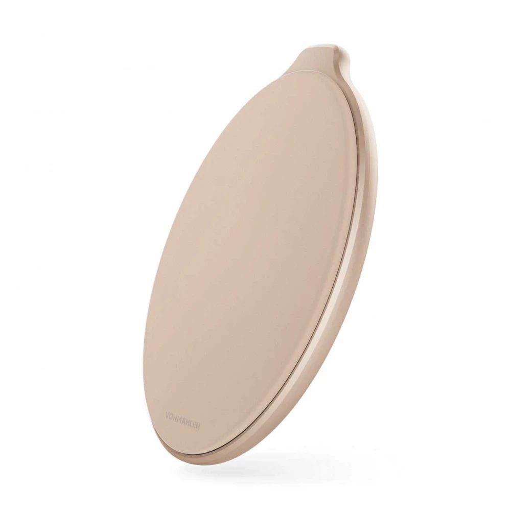 Vonmählen Βάση Ασύρματης Φόρτισης Qi από Δερματίνη με Φορτιστή Ταξιδιού και Καλώδιο 2 μέτρων – Rose Gold