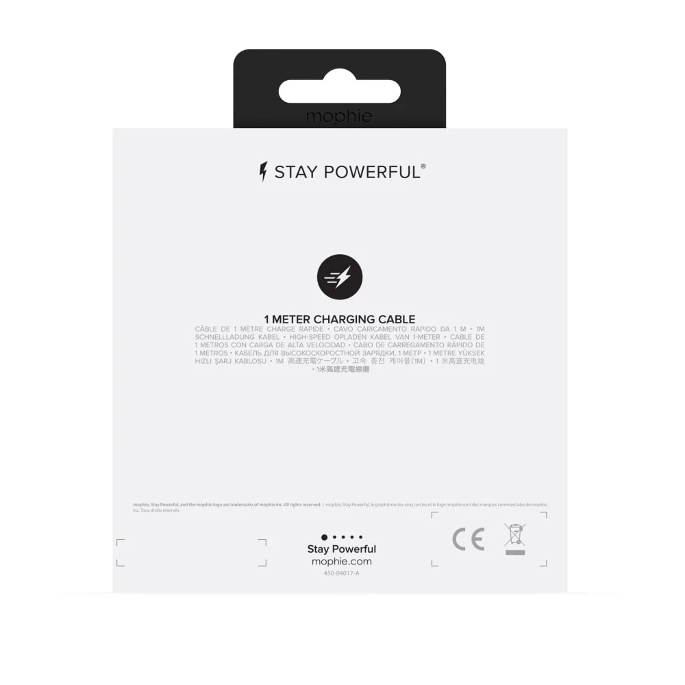 Mophie Charging Cable Αλουμινένιο Καλώδιο Φόρτισης Micro USB 1 Μέτρο Σε Μαύρο ή Λευκό