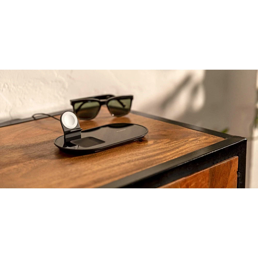 Mophie 3 in 1 Wireless Charging Pad Σταθμός Φόρτισης Για Quickcharge Φόρτιση Τριών Συσκευών – Μαύρος