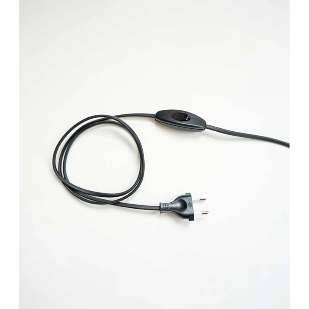 Διακόπτης Mε 2m Καλώδιο Και Φις Διπολικό Σε Μαύρο Χρώμα ARDITI