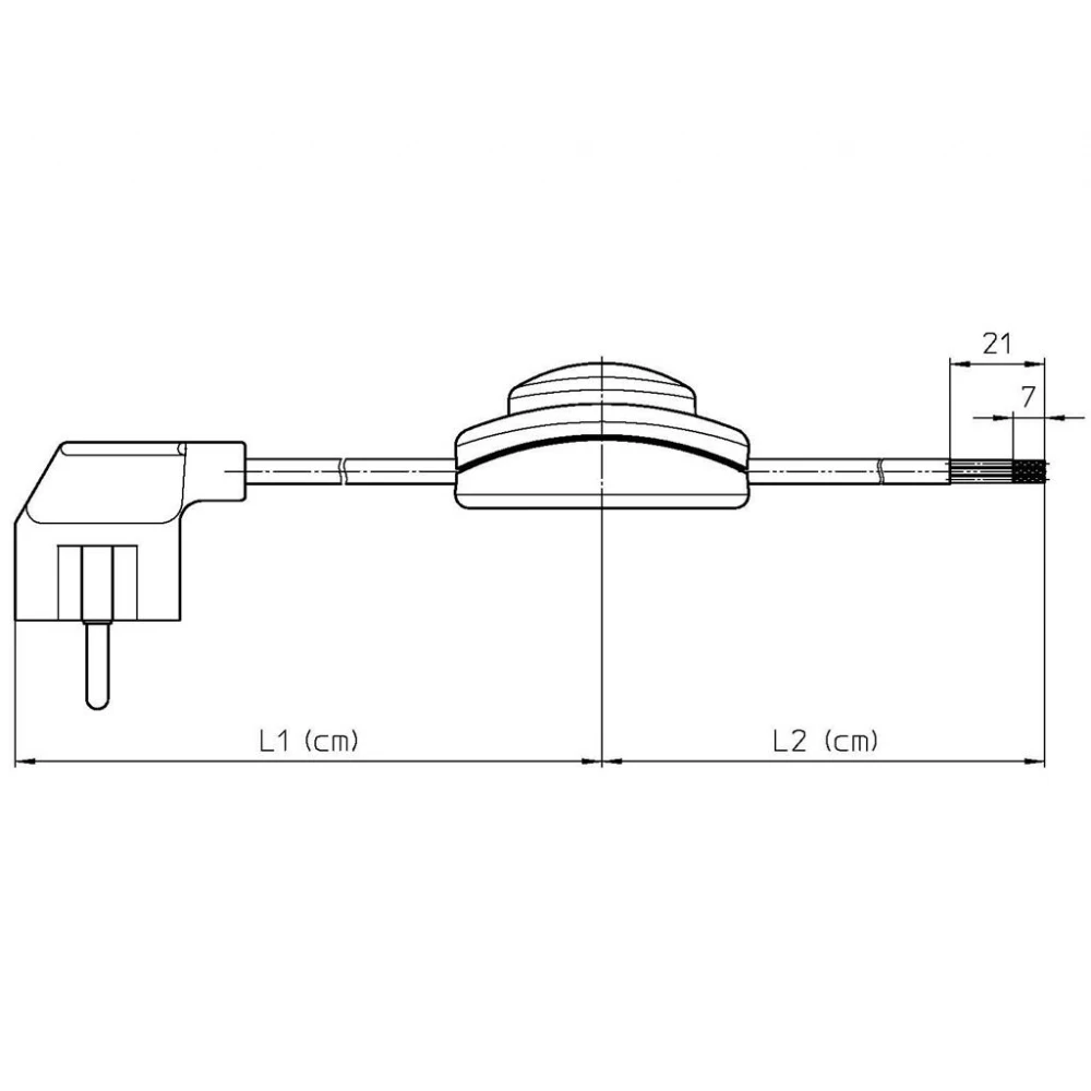 Καλώδιο με Ενδιάμεσο Διακόπτη Ποδός Και Σούκο - ARDITI