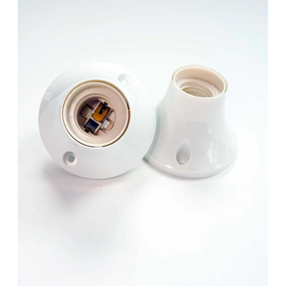 Επίτοιχη Βάση E27 Λευκή - Μαύρη ARDITI