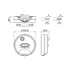 Dimmer Universal 250W Διάφανο ARDITI