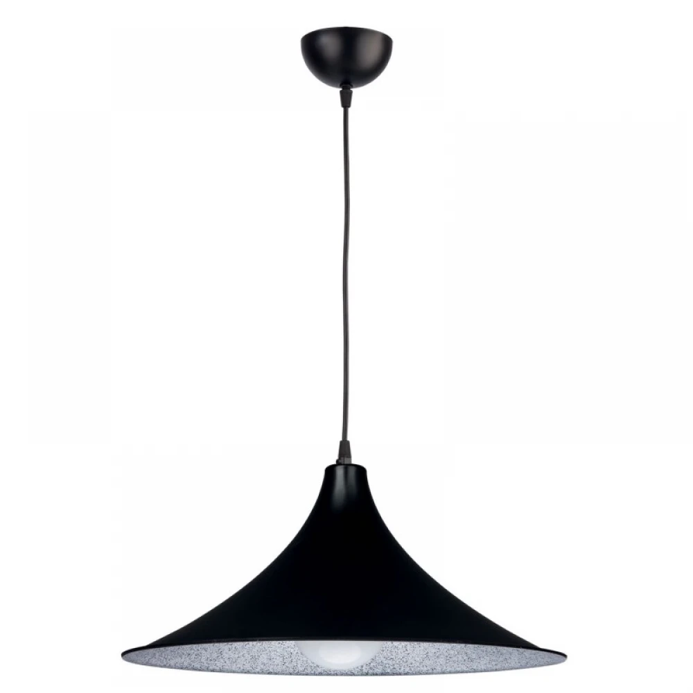 Φωτιστικό Μονόφωτο Plexiglass Μαύρο - Ασημί Ε27 Φ42 - Arkolight