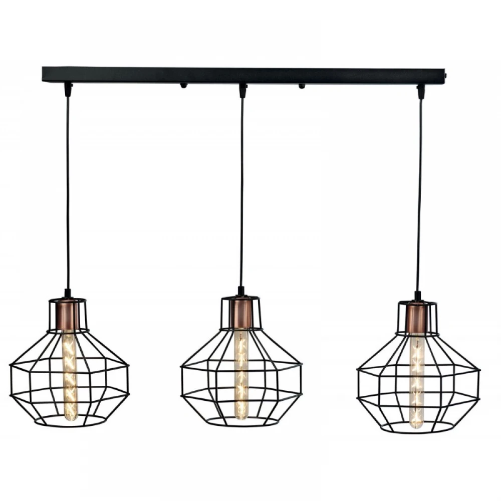 Φωτιστικό Πολύφωτο 3φ Μέταλλο Μαύρο ή Λευκό Ε27- Arkolight