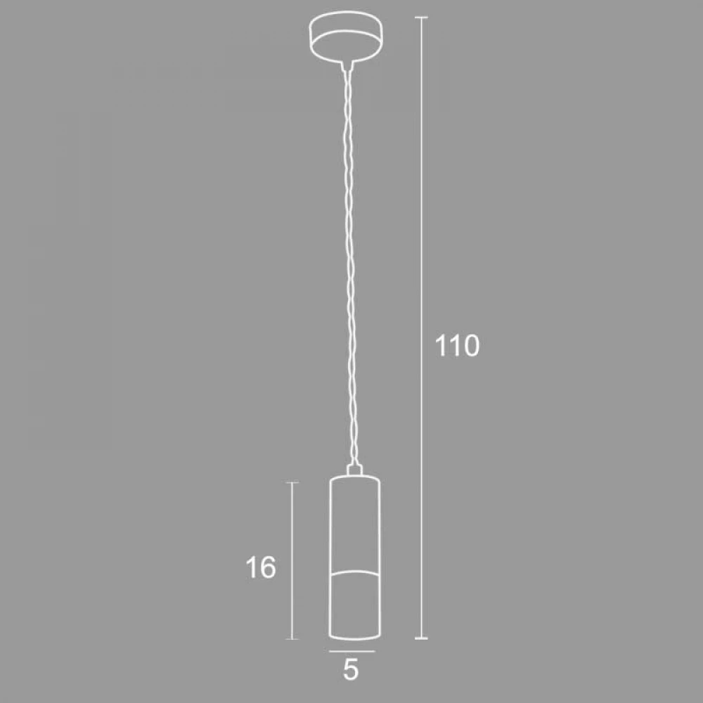 Φωτιστικό Μονόφωτο Αλουμίνιο / Plexi Στρογγυλό G9 Φ5 - Arkolight