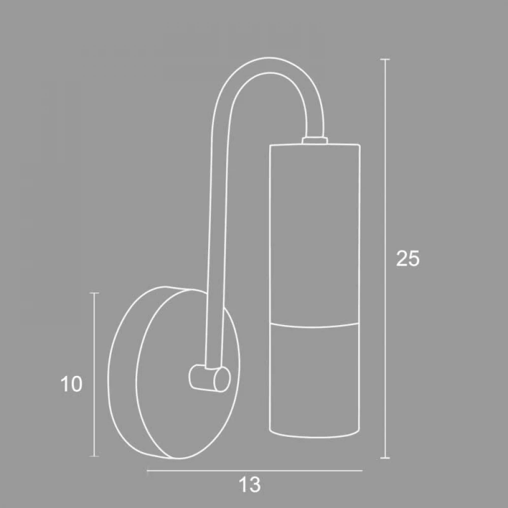 Απλίκα Από Αλουμίνιο / Plexi Στρογγυλό G9 Φ5 Μπρονζέ - Arkolight