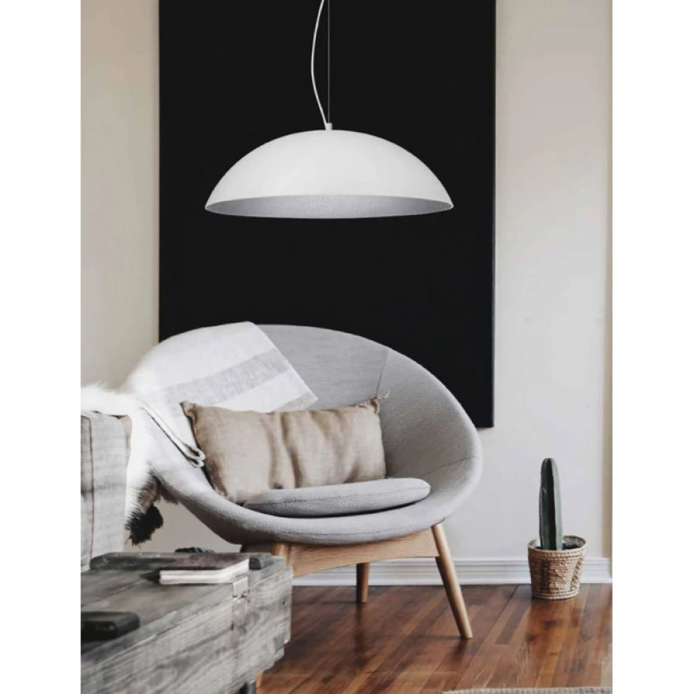 Φωτιστικό Μονόφωτο Plexiglass Μαύρο ή Λευκό - Ασημί Τρίφωτο 3xΕ27 Φ47 - Arkolight