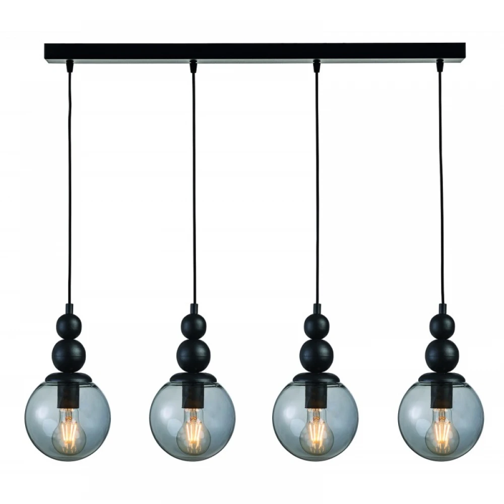 Φωτιστικό Πολύφωτο 4φ Μέταλλο/Γυαλί 4XE27 - ARKOLIGHT